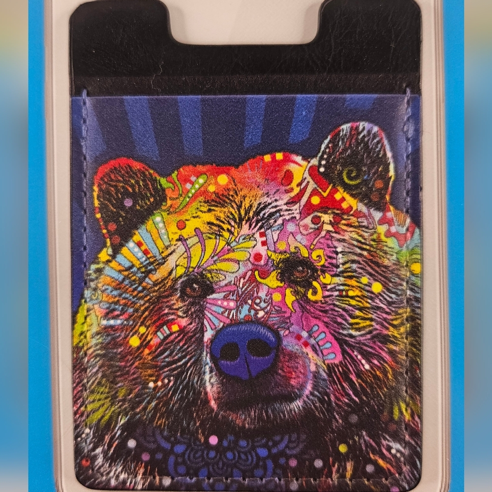 Dean Russo Colorful Bear Adhesive Phone Pocket Wallet BUNDLE 2 GET 1 FREE